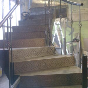 Tyylikäs Koristeellinen Metalli- ja Lasikaide